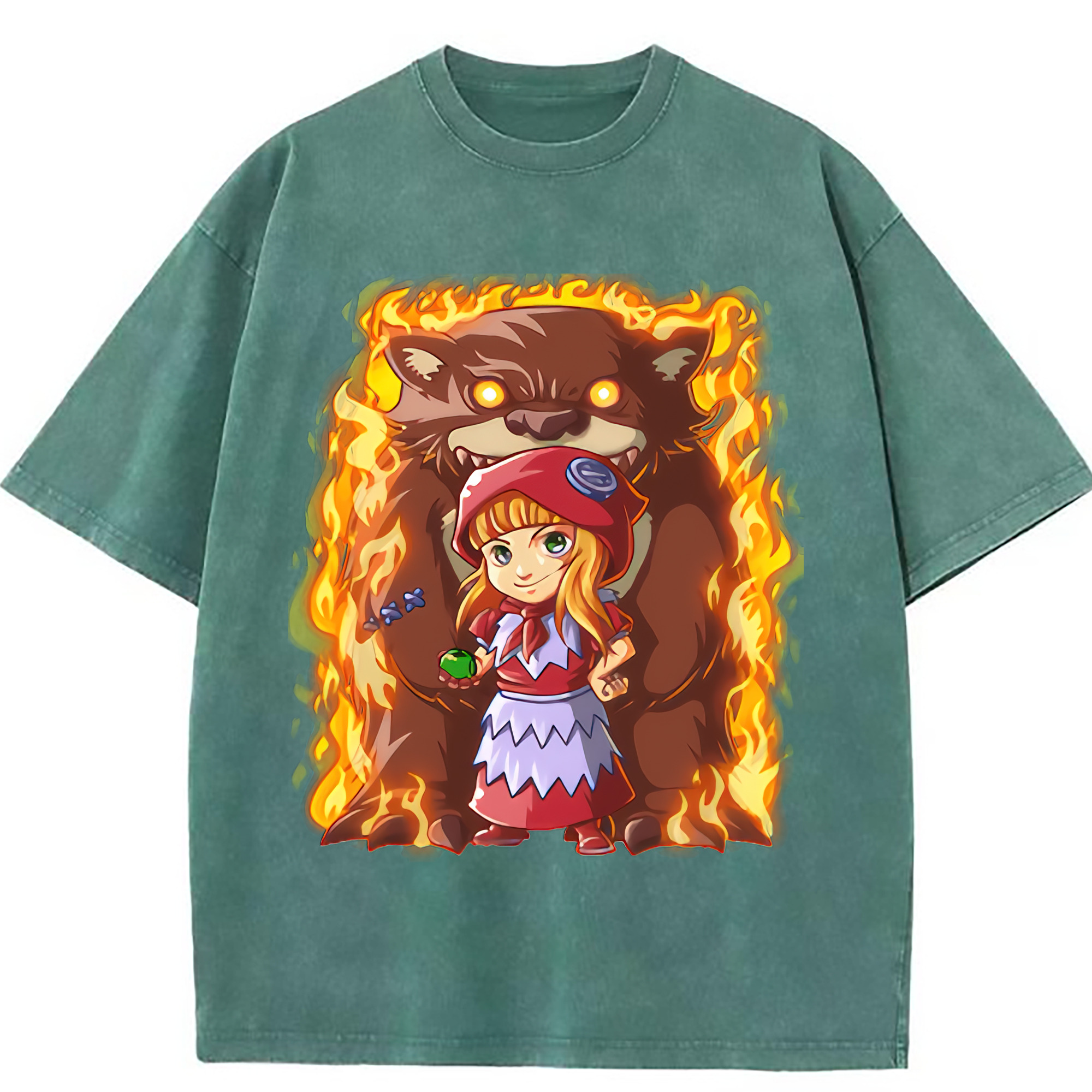 （画像用） リーグ・オブ・レジェンド League of Legends LOL 綿100% ヴィンテージ風 半袖Tシャツ（フロントプリント）